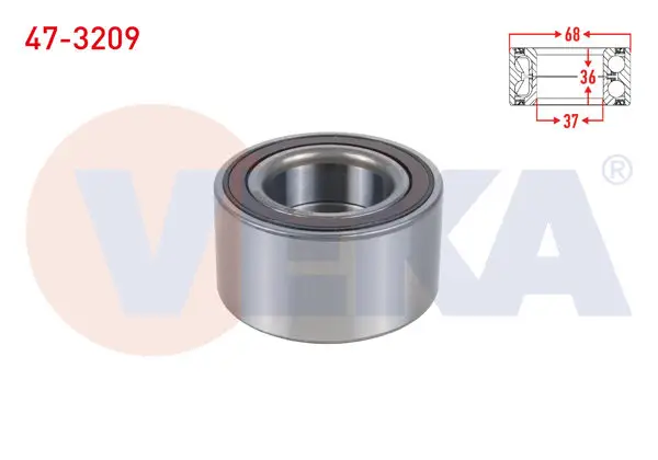 On Tekerlek Rulmanı Sol-Sağ ABS li 37X68x36 Opel Corsa F 1.2-1.5 D 2019-/ Peugeot 2008 II-208 II 1.5 Bluehdı-1.2 Puretech 2018-/ Ds Automobıles Ds3 Crossback 1.2 Puretech-1.5 Bluehdı 2019 -