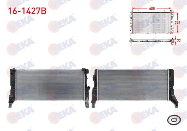 Su Radyatörü Brazing BMW 2 Serisi (F45) 220 D A-T 2014-/ Mini Cooper (F55) 1.5 D A-T 2013-/ Countryman (F60) 1.5 D A-T 2016 -