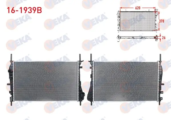 Su Radyatörü Brazing Ford Mondeo III 2.0 TDCI-2.0İ 16V A-T / M-T 2000-2007