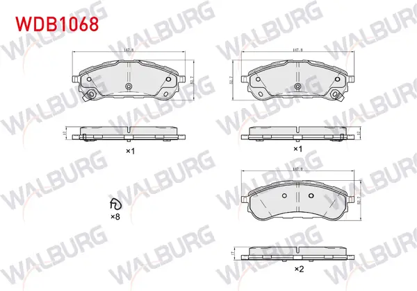Fren Balata Arka Ford Ranger 2.0 Ecoblue 2019-/ 3.2 TDCI 2011 -