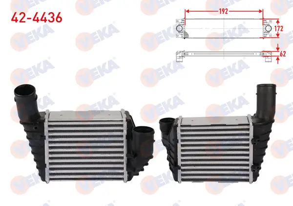 Turbo Radyatörü (Intercooler) Volkswagen Passat 2.5 TDI 1998-2005 / Audi A4 2.5 TDI 1997-2004 / Skoda Superb 2.5 TDI 2001-2003