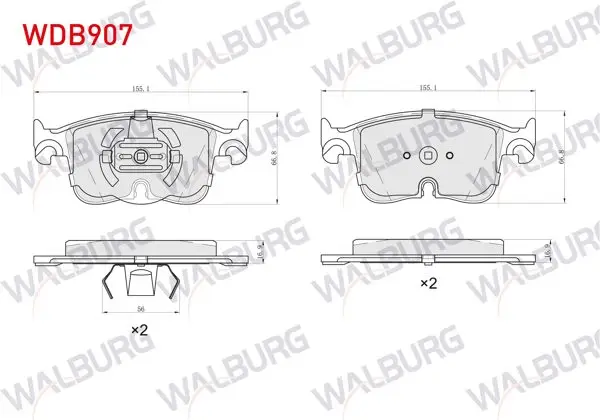 Fren Balata Ön Volkswagen Golf VIII-Caddy V 2020-/ Audi A3 2020-/ Cupra Formentor