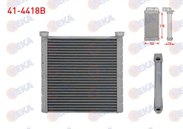 Kalorifer Radyatörü Brazing (4.5mm Fin) Volkswagen Crafter 2.0 TDI 2018 -