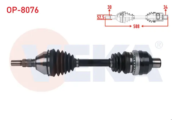 Komple Aks Sağ On Uzunluk 588mm Opel Vectra C 2.0 Dtı 2002-2008