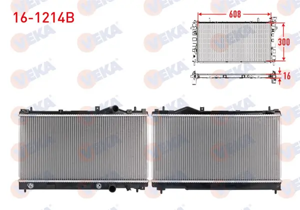 Su Radyatörü Brazing Chrysler Neon 2.0 16V 1995-1998 A-T / M-T