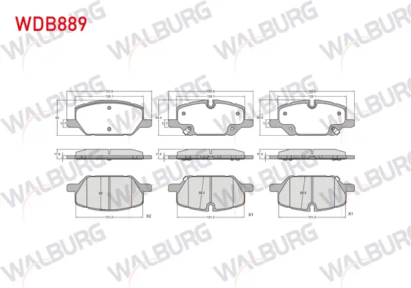 Fren Balata Ön Ikazlı Opel Insignia B 1.5T-1.6 CDTI-2.0 CDTI-2.0T 17 Jant 2017 -