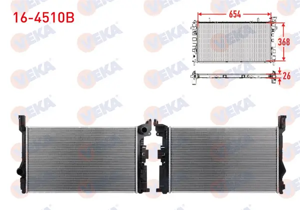 Su Radyatörü Brazing Volvo Xc90 II D4, D4 Awd, D5 Awd, T5, T5 Awd