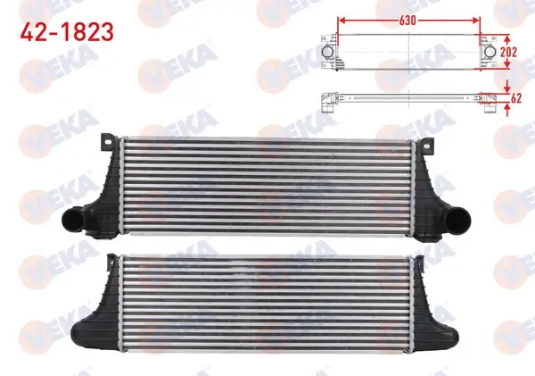 Turbo Radyatörü (Intercooler) Iveco Daily II Minibüs / Otobüs A 40-10 (94139111, 94139131, 94139311, 94139315,... 103 Hp 1991-1996