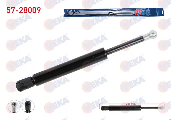Motor Kaput Amortisörü 235mm / 850N Mercedes M Serisi (W163)