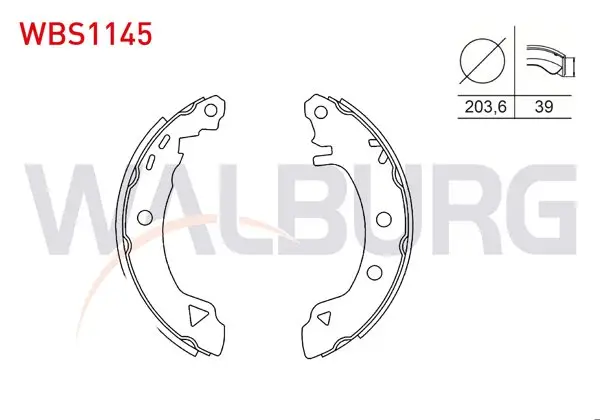 Fren Pabuç Balata Arka 203,6X39 Fiat Marea (185) 1.6İ 16V-1.9 JTD-2.0İ 1996-2007 / Bravo (182) 1.4-1.6 16V 1995-2004 / Brava (182) 1.6 16V 1995-2002