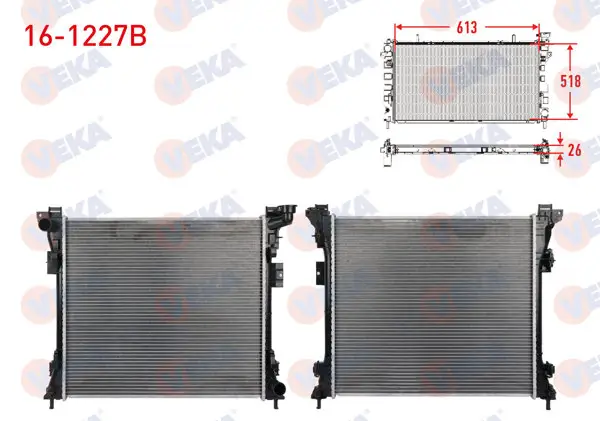 Su Radyatörü Brazing Chrysler Voyager V (Rt) 3.8 2007-A-T / M-T