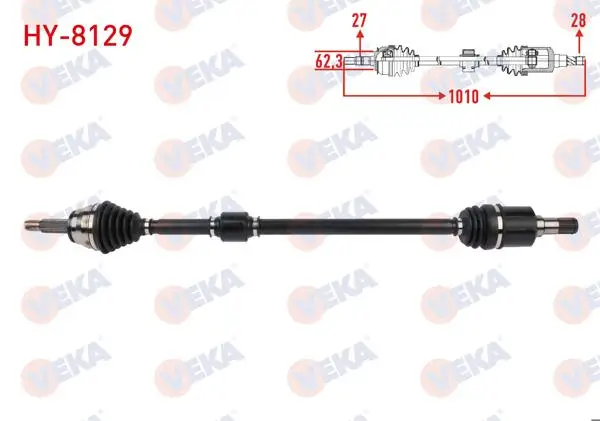 Komple Aks Sağ On Uzunluk 1010mm Hyundai Elantra 1.6 CRDI A-T 2016 -