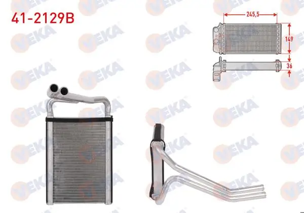 Kalorifer Radyatörü Brazing Hyundai Santa Fe III (Dm, Dma) 2.0 CRDI-2.2 CRDI 2012 -