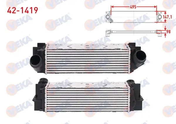 Turbo Radyatörü (Intercooler) BMW X3 (F25) Xdrıve 30 D 258 Hp 2011-2016