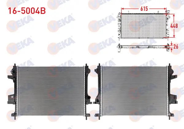 Su Radyatörü Brazing (5mm Fın) Chery Omoda 5 (T19c) / Tıggo 7 Pro (T1e) / Tıggo 8 Pro (T1d) 1.6 T-GDI 2022 -