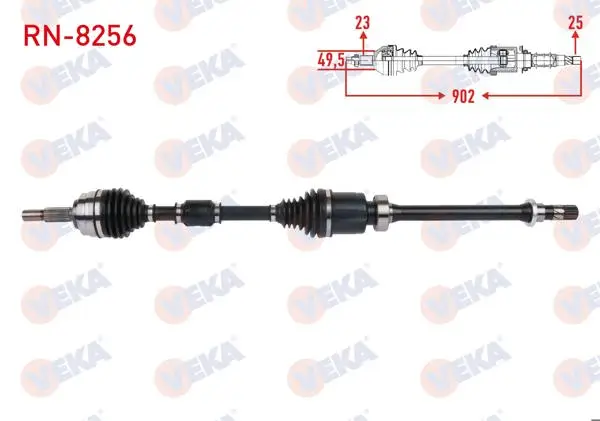 Komple Aks Sağ On Uzunluk 902mm Renault Clio V (B7_) 1.0 TCE 100 (B7mt) Jt4 A-T Snz. 2019 -