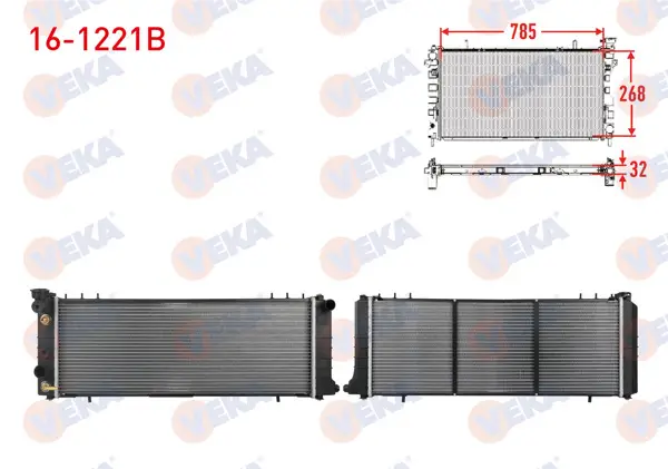 Su Radyatörü Brazing Jeep Cherokee (Xj) 4.0İ 1991-2001 A-T
