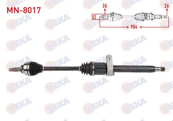 Komple Aks Sağ On Uzunluk 904mm Mini Cooper Countryman (R60) 2010-2016