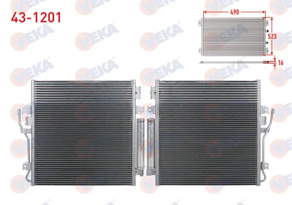Klima Radyatörü Jeep Cherokee (Kk) 2.8 Crd 2008-2013 / Dodge Nitro 2.8 Crd 2007 -