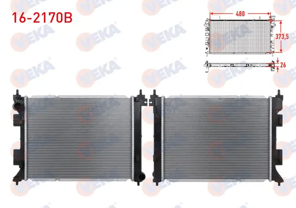 Su Radyatörü Brazing Hyundai i20 1.0 T-GDI M-T 2015 -
