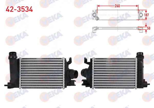 Turbo Radyatörü (Intercooler) Renault Talıant 1.0 TCE 2021-/ Dacia Sandero III / Logan III / Jogger 1.0 TCE 2021 -
