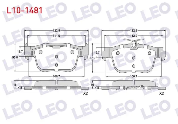 Fren Balata Arka 300mm Disk VW Golf VIII-Caddy V 2020-/ Skoda Octavia IV (Nx3) 2020-/ Seat N (Kl1) 2019-/ Audi A3 Sportback (8Ya) 2019-/ Cupra Formentor 1.5 TSI 2020 -