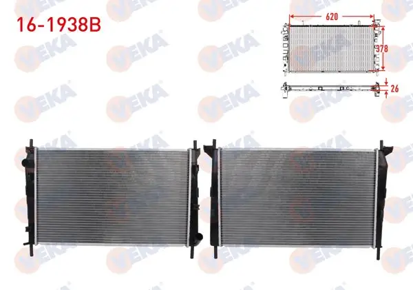 Su Radyatörü Brazing Ford Mondeo I-II 1.6İ 16V-1.8İ 16V-2.0İ 16V M-T Ac + /-1993-2000