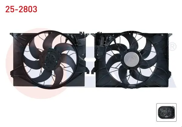 Fan Motoru Davlumbazlı Tekli (600W) Mercedes S Serisi (W221) S 320 CDI-S 320-S 350-S 500-S 600 2005-2013