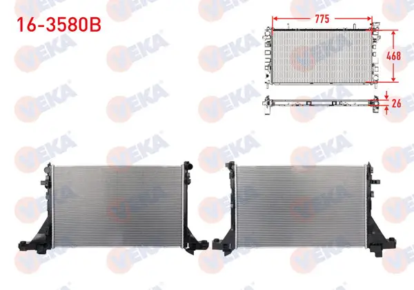 Su Radyatörü Brazing Renault Master III Euro 6 150 Bg 2.3 M9t