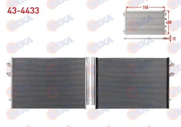 Klima Radyatörü Volkswagen Crafter 50 (Sy_Sz) 2.0 TDI 2018-/ Man Tge 2.0 TDI 2018 -
