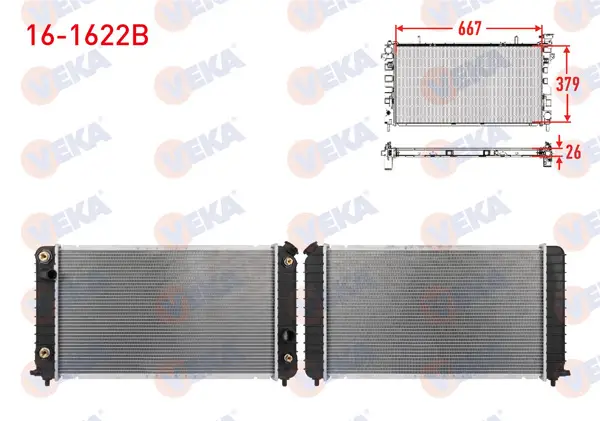 Su Radyatörü Brazing Chevrolet Blazer S10 4.3 1995-A-T