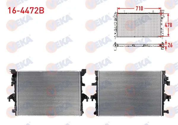 Su Radyatörü Brazing Volkswagen Transporter (T6) 2.0 TDI 2015 -