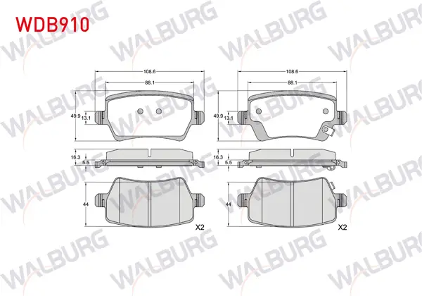 Fren Balata Arka Ikazlı Chery Omoda 5, Tıggo 8 Pro 2023-/ Jaecoo J7 2024 -