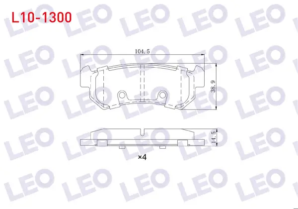 Fren Balata Arka Chevrolet Lacetti (J200) 1.4İ 16V 2006-2012 / Lacetti (J200) 1.6İ 2006-2012 / Daewoo Nubira (Klan) 1.6İ 2003-2005 / Nubira (Klan) 1.4İ 2003-2005 / Nubira (Klan) 1.8İ 2003-2005