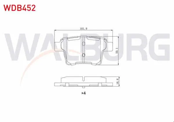 Fren Balata Arka Ford Mondeo III 2.0İ 16V 2000-2007 / Mondeo III 2.2 TDCI 2000-2007 / Mondeo III 2.0 TDCI 2000-2007 / Jaguar X-Type 2.0İ 2001-2009 / X-Type 2.0 D 2006-2009 / X-Type 2.5İ 2001-2009