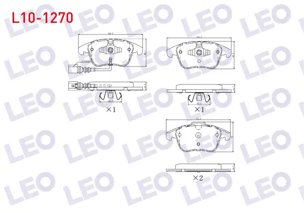 Fren Balata Ön Fişli Volkswagen Tiguan (5N_) 1.4 TSI 2007-2016 / Tiguan (5N_) 2.0 TDI 2007-2016 / Tiguan (5N_) 2.0 FSI 2007-2016 / Audi Q3 (8U) 2.0 TDI 2011-/ Q3 (8U) 1.4 TFSI 2011 -