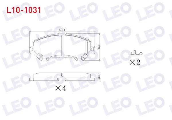 Fren Balata Ön Nissan Qashqai 2014-/ X-Traıl 2013-/ Renault Kadjar 2015-/ Megane IV 2016-/ Talisman 2015 -
