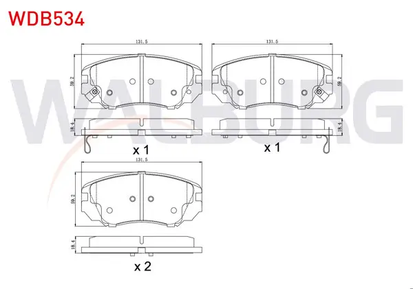 Fren Balata Ön Ikazlı Opel Insignia 1.6 16 Jant 2008-/ Insignia 1.6 T 2008-/ Insignia 2.0 CDTI 130 Hp 2008 -