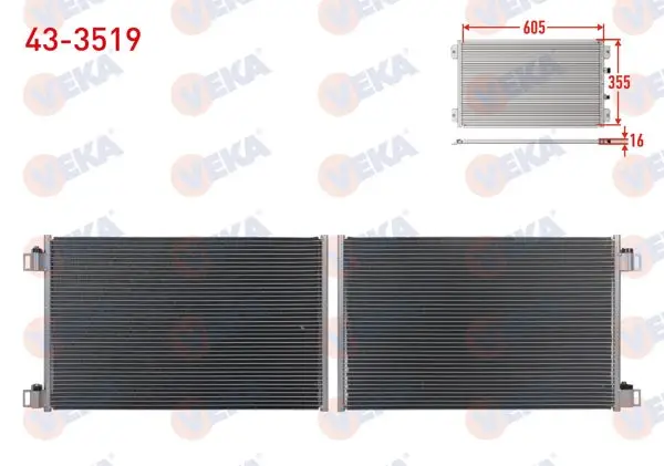 Klima Radyatörü Renault Kangoo (Kw0 / 1) 1.5 DCI 2008 -