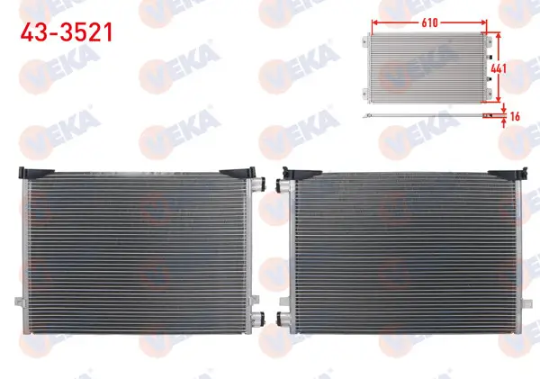 Klima Radyatörü Renault Traffic II (Fl) 2.0 DCI (Delik Çapı 15,5 mm) 2006-2014