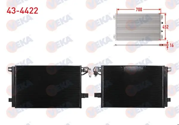 Klima Radyatörü Volkswagen Transporter VI 2.0 TDI 2009 -