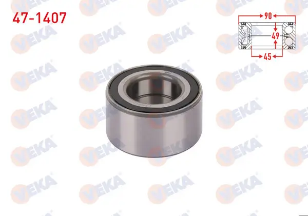 On Tekerlek Rulmanı Sol-Sağ ABS Okuyuculu 49X90x45 BMW 3 Serisi (E90) 320 D-330 Xd-335 Xi X-Drıve 2005-2011 / 5 Serisi (E60) 530 İ-530 D 2003-2010 / X3 (E83) 2.0 D-3.0 D 2004-2010