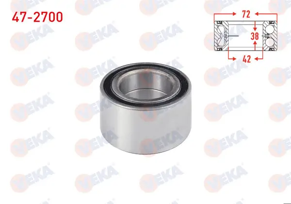 On Tekerlek Rulmanı Sol-Sağ 42X72x38 Mazda 626 III 1.8İ-2.0 16V 1987-1992 / Kia Sephıa 1.5İ 16V-1.6İ 16V 1993-2001