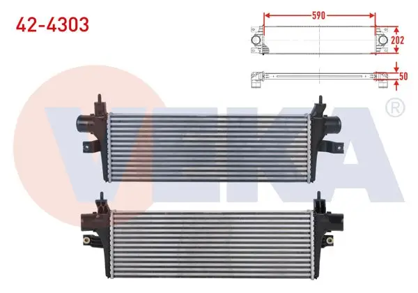 Turbo Radyatörü (Intercooler) Toyota Hı-Lux VIII Revo Pick Up (Gun1_,Gun13_) 2.4 D 2015 -