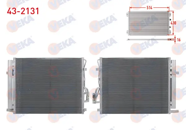 Klima Radyatörü Hyundai Santa Fe (Cm) 2.0 CRDI 2006-2012