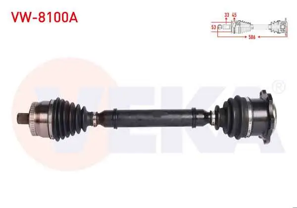 Komple Aks Sağ On Volkswagen Passat (3B2) 1.9 TDI ABS li 45 Dıs Uzunluk 586 mm 1996-2000