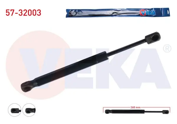 Bagaj Amortisörü 268mm / 510N Opel Vectra C 4 Kapı 2002-2008 / Nissan Primera (P12) 4 Kapı 2002-