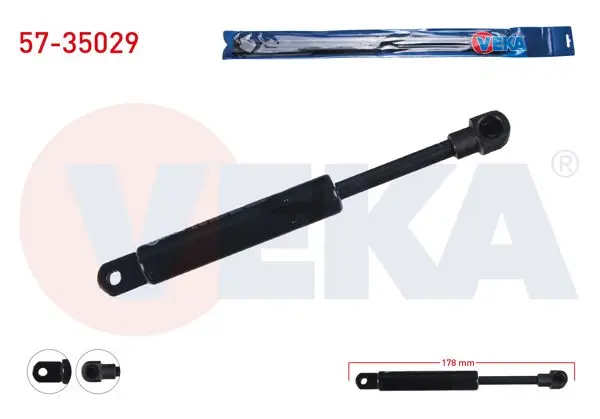 Bagaj Amortisörü 178mm / 450N Renault Megane I Coupe 1996-2003