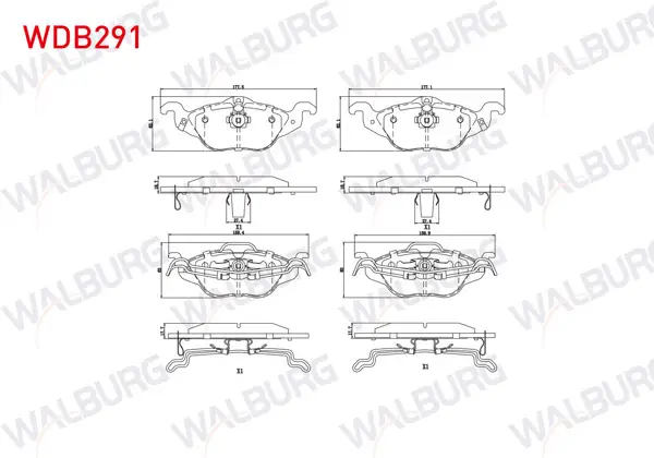 Fren Balata Ön Ikazlı Opel Astra G 1.2 16V 1998-2005 / Astra G 1.4 16V 1998-2005 / Astra G 1.6 16V 1998-2005 / Astra G 1.7 Dtı 1998-2005