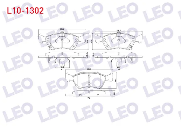 Fren Balata Ön Ikazlı Toyota Avensis (T22) 1.6İ 1997-2003 / Avensis (T22) 2.0İ 1997-2003 / Avensis (T22) 2.0 D-4D 1997-2003